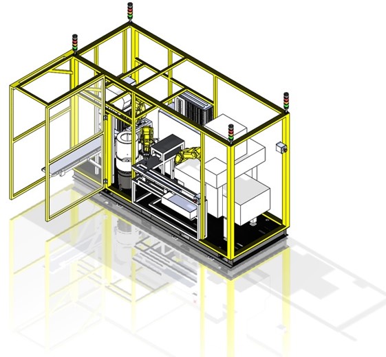 CNC parts finishing inspection station